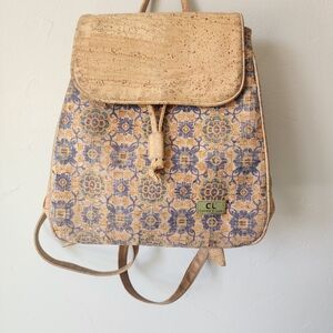 Cork and Canvas Floral Backpack